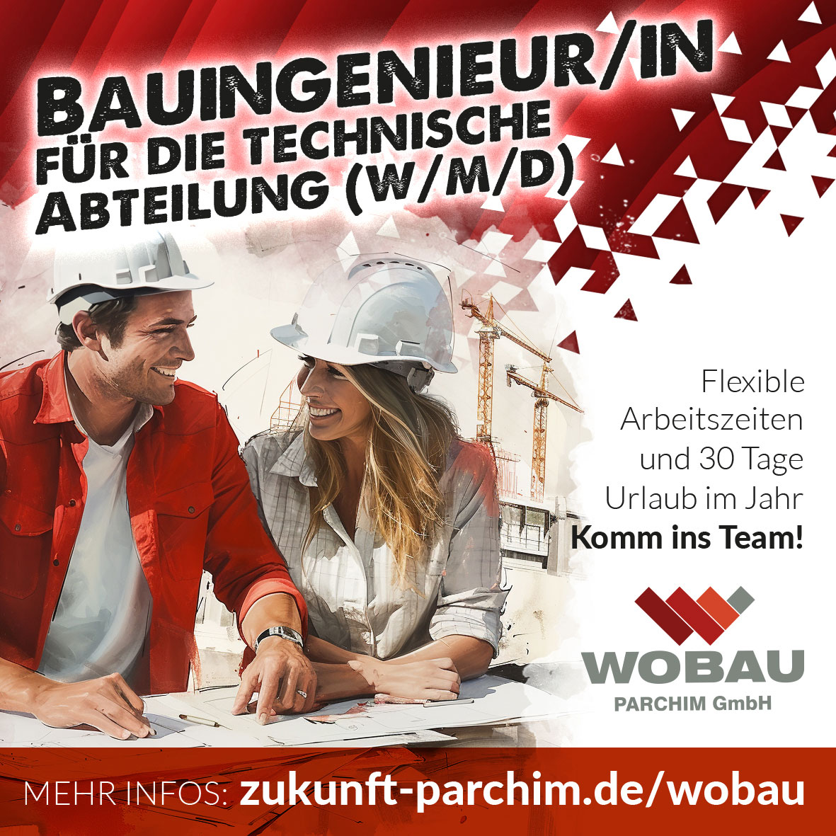 Bauingenieur/in bei der WOBAU in Parchim